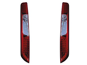 FORD FOCUS MK2 08-11 LED TAILLIGHTS SET RED/CLEAR