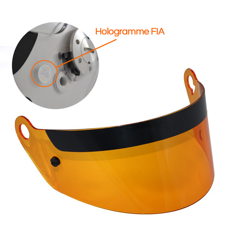 ORANGE VISOR FOR RRS FULL FACE HELMET - 2