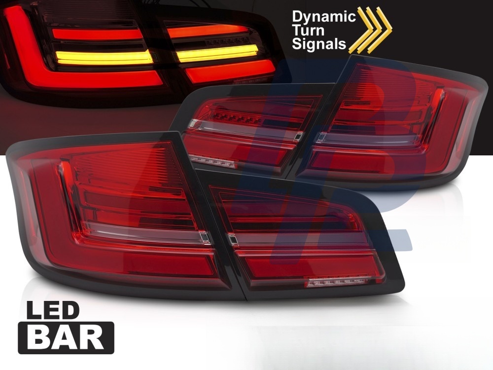 LED Bar Tail Lights Red/Clear Sequential for BMW F10 2010–2013 - 3