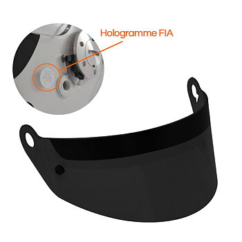HEAVY TINTED VISOR FOR RRS FULL FACE HELMET