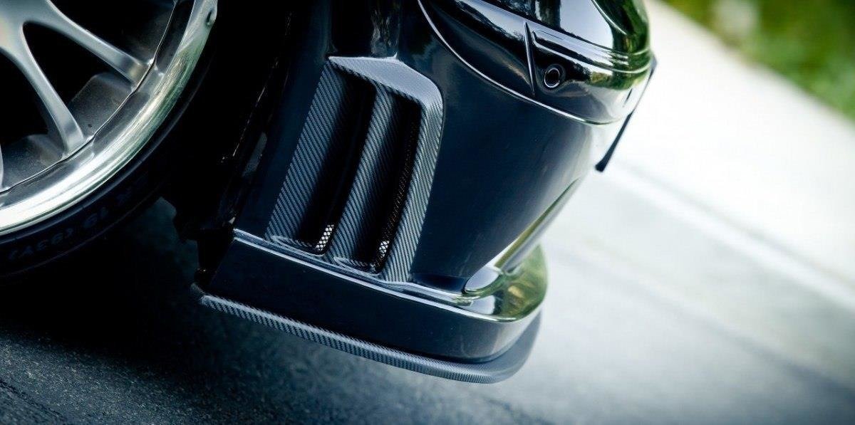 Front Splitter Mercedes CLK W209 Black (SL Black Series Look) - 2