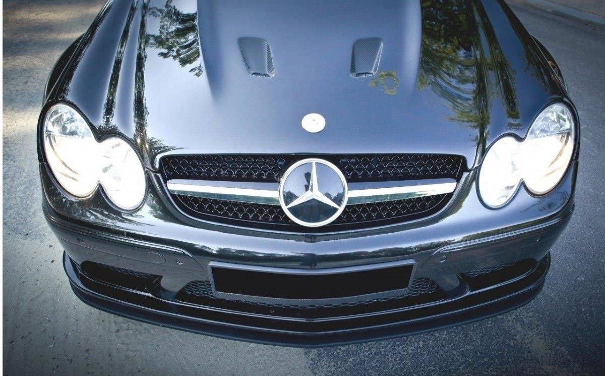 Front Splitter Mercedes CLK W209 Black (SL Black Series Look) - 3