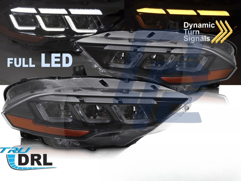 Headlights Full LED Sequential DRL for Ford Mustang 2018–2022 - 4