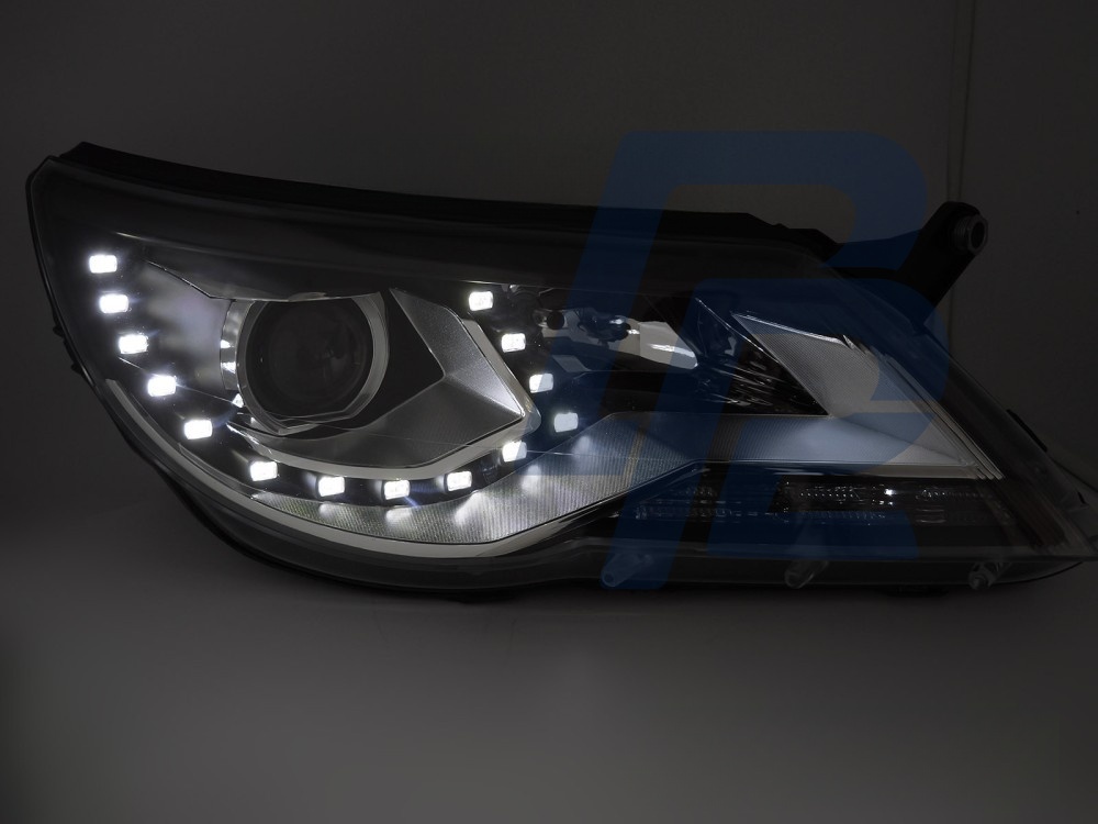 Headlights Daylight Black for VW Tiguan I 2007–2011 - 2