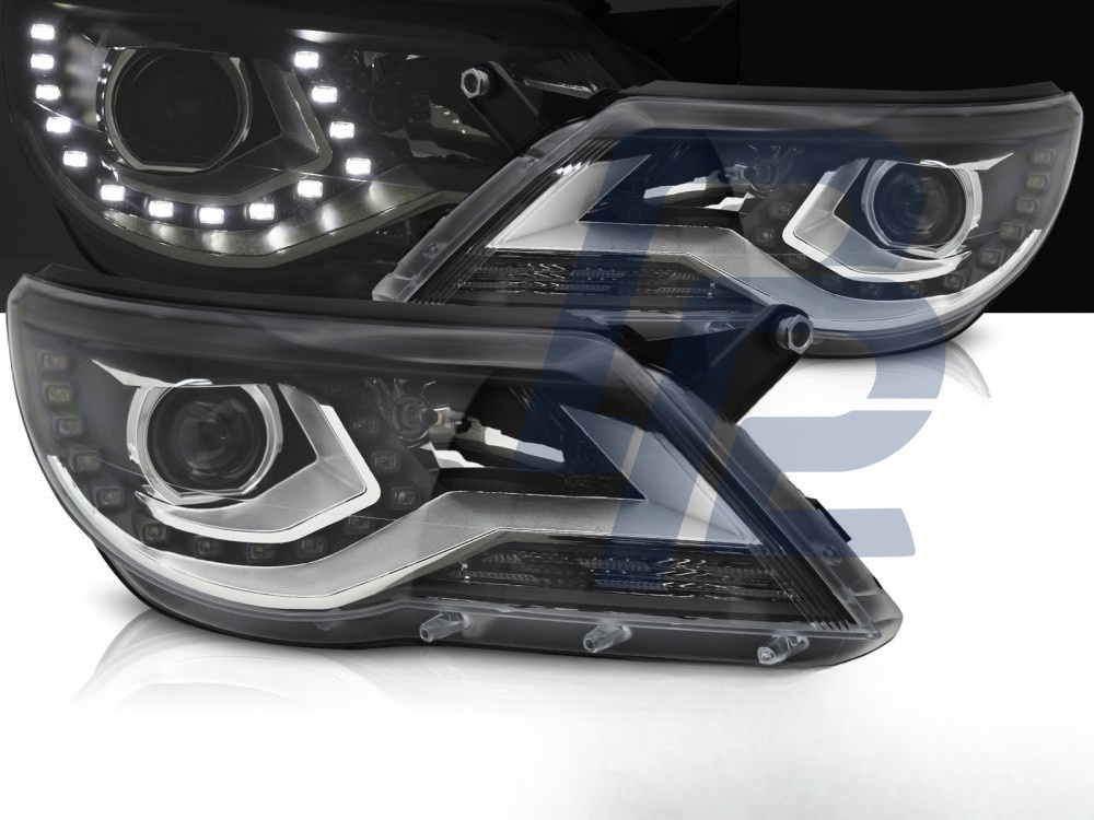 Headlights Daylight Black for VW Tiguan I 2007–2011 - 4