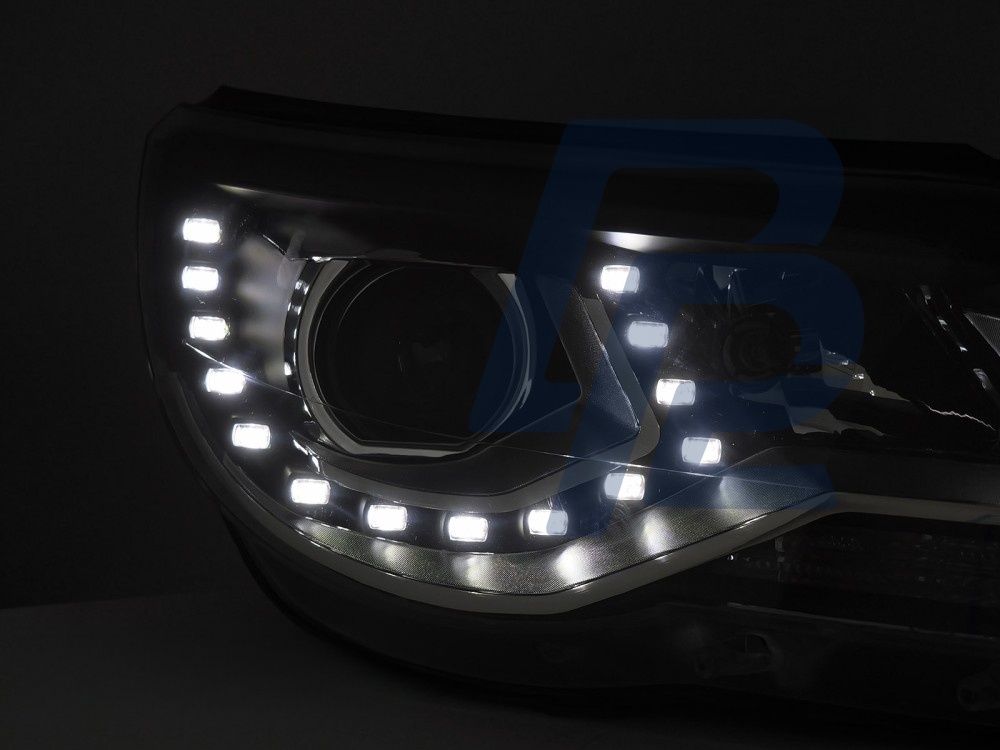 Headlights Daylight Black for VW Tiguan I 2007–2011 - 5