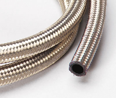 UNIVERSAL AN8 BRAIDED STAINLESS STEEL HOSE 10.2MM (1 METER)