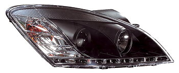KIA CEED 5D 06+ HEADLIGHTS SET BLACK