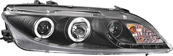 MAZDA 6 02-07 HEADLIGHTS SET BLACK