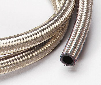 UNIVERSAL AN12 BRAIDED STAINLESS STEEL HOSE 17.3MM (1 METER)