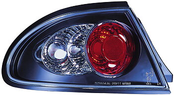 MAZDA 323F 95-99 TAILLIGHTS SET BLACK