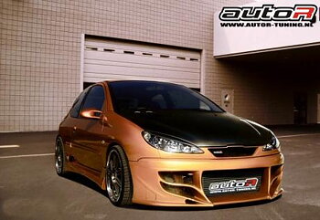 PEUGEOT 206 98-03 3D FRONTBUMPER HUNTER [AUTOR]