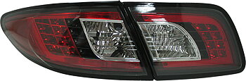 MAZDA 6 02-07 LED TAILLIGHTS SET SMOKE (NOT FOR WAGON)