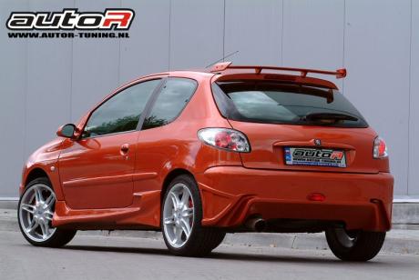 PEUGEOT 206 98-03 3D REARBUMPER HUNTER [AUTOR]