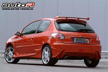 PEUGEOT 206 98-03 3D REARBUMPER HUNTER [AUTOR]