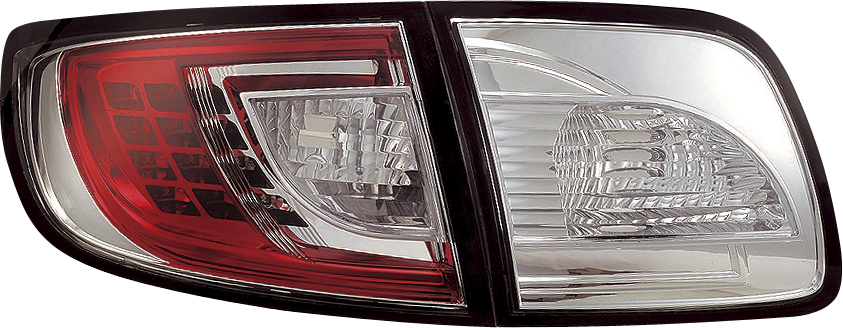 MAZDA 3 4D 03-09 LED TAILLIGHTS SET CLEAR