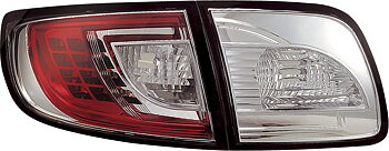 MAZDA 3 4D 03-09 LED TAILLIGHTS SET CLEAR