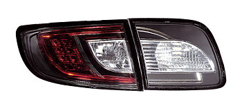 MAZDA 3 4D 03-09 LED TAILLIGHTS SET BLACK