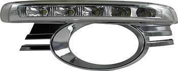MERCEDES C-CLASS W204 07-10 DRL BUMPER GRILL SET FOR OE FOG
