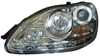 MERCEDES S-CLASS W220 01-05 HEADLIGHTS SET CLEAR