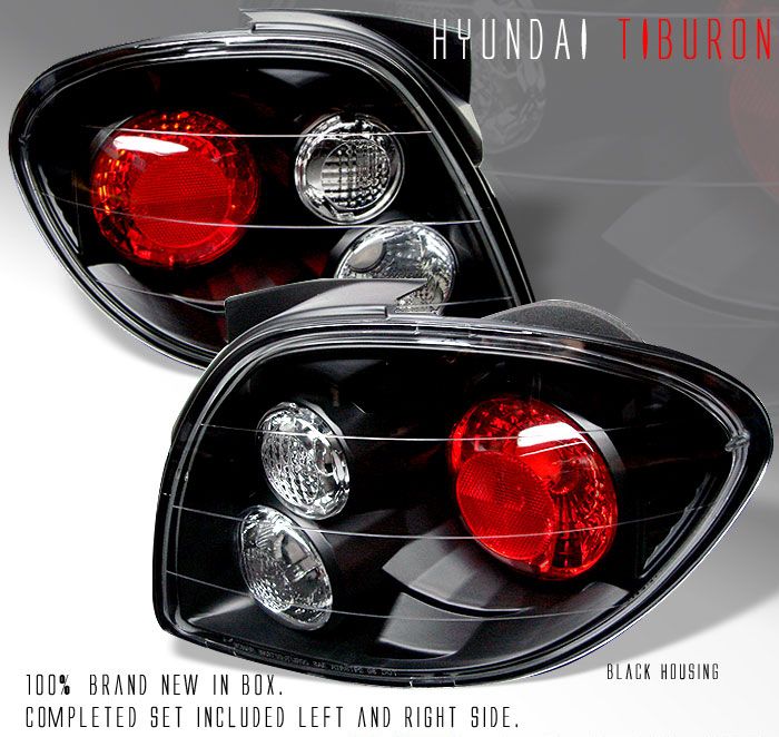 HYUNDAI TIBURON 00-02 TAILLIGHTS BLACK [SR]