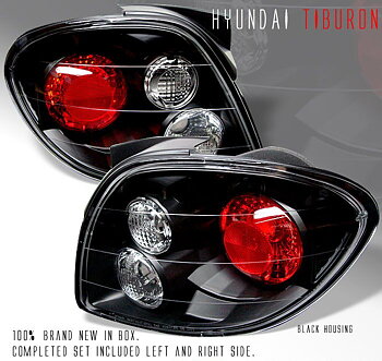 HYUNDAI TIBURON 00-02 TAILLIGHTS BLACK [SR]