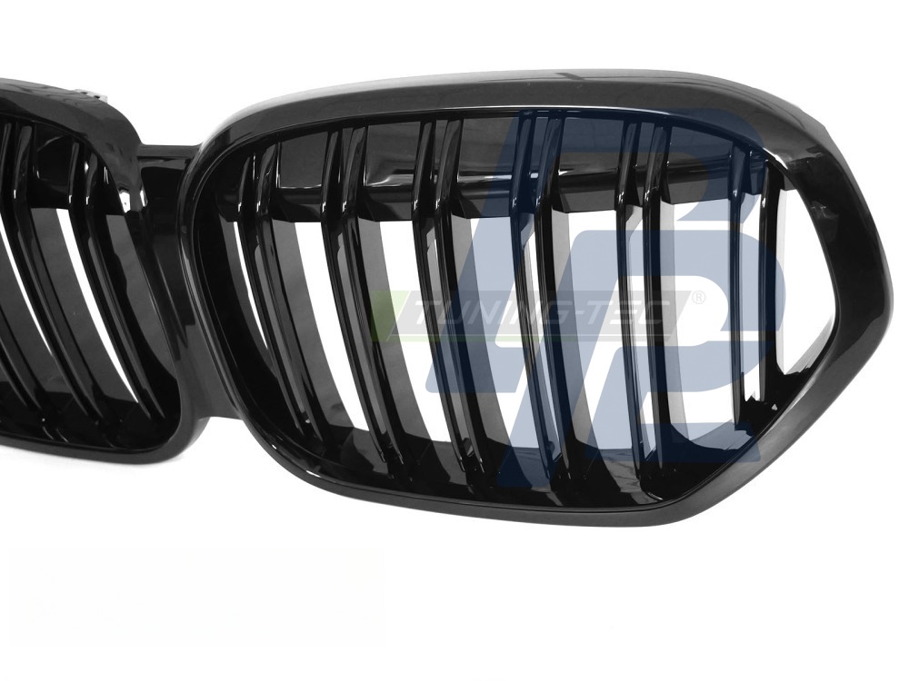Grille Sport Gloss Black Double for BMW X1 F48 LCI 2020–2022 - 5