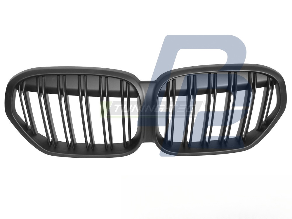 Grille Sport Matt Black Double-Slat for BMW X1 F48 LCI 2020–2022 - 5