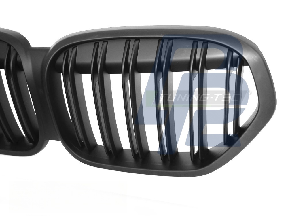 Grille Sport Matt Black Double-Slat for BMW X1 F48 LCI 2020–2022 - 3