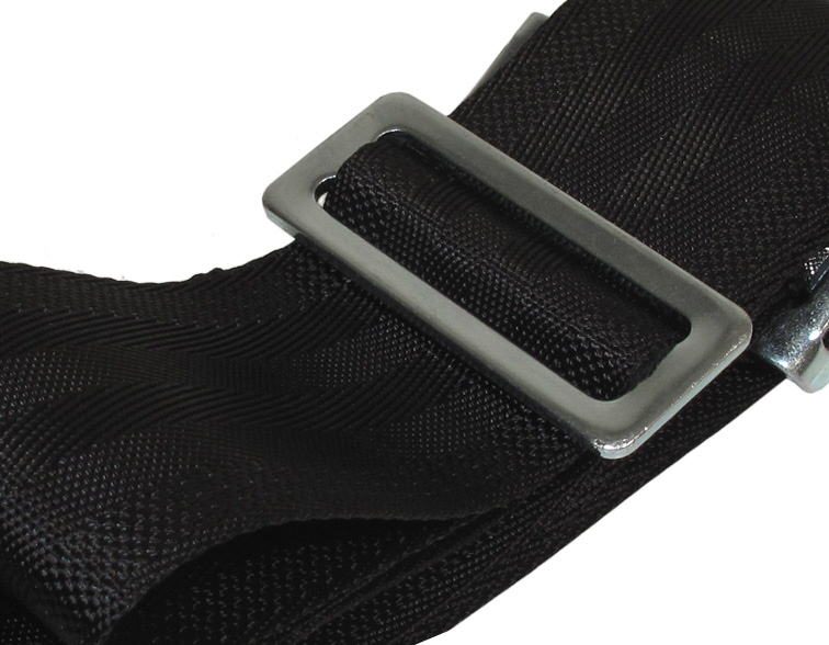 UNIVERSAL 6 POINT CAM LOCK SEAT BELT BLACK 3 INCH [SD] - 3