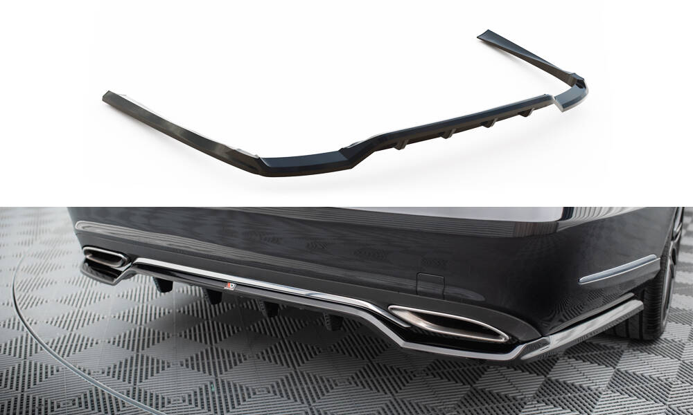 Central Rear Splitter (Vertical Bars) Mercedes-Benz E W212 Facelift