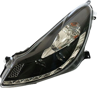 OPEL ASTRA H 04-07 HEADLIGHTS SET BLACK V1
