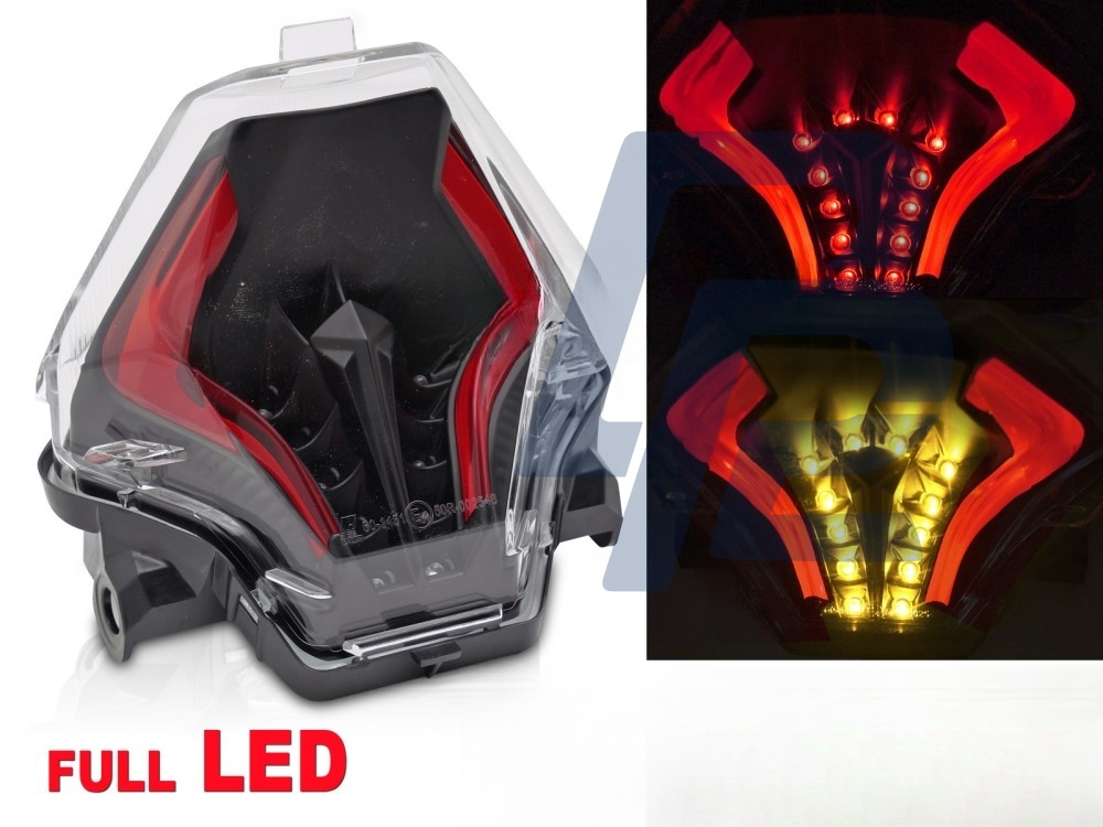 LED Tail Light Black for Yamaha Yzf-R25 / Yzf-R3 / Mt-07 / Fz-07 2014–2019 - 3