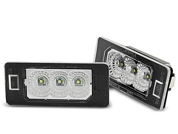 LICENSE LED LIGHTS BMW E90 E91 E92 E93 E39 E60 E61 E70 E71 E82 E88 LED CREE CLEAR
