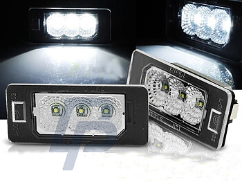 LICENSE LED LIGHTS BMW E90 E91 E92 E93 E39 E60 E61 E70 E71 E82 E88 LED CREE CLEAR