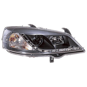 OPEL ASTRA G 98-03 HEADLIGHTS SET DRL CLEAR