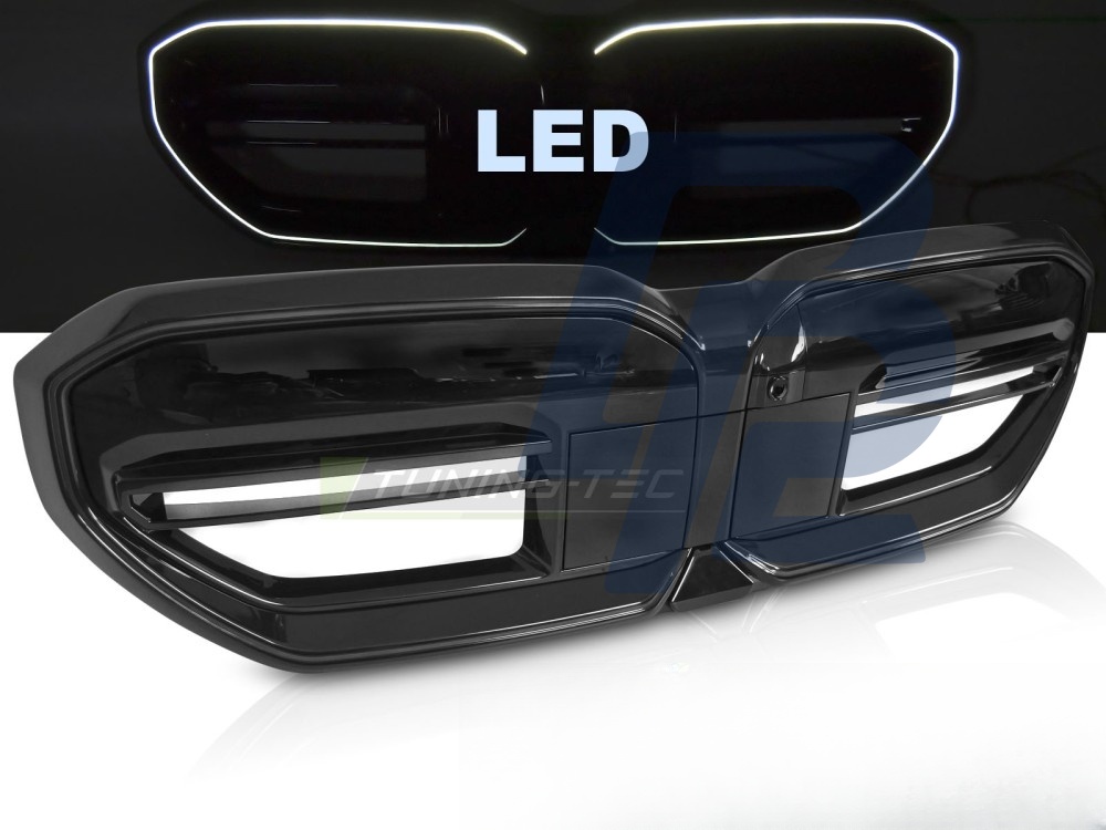 Grille Sport Gloss Black with LED for BMW G60 G61 2023– - 4