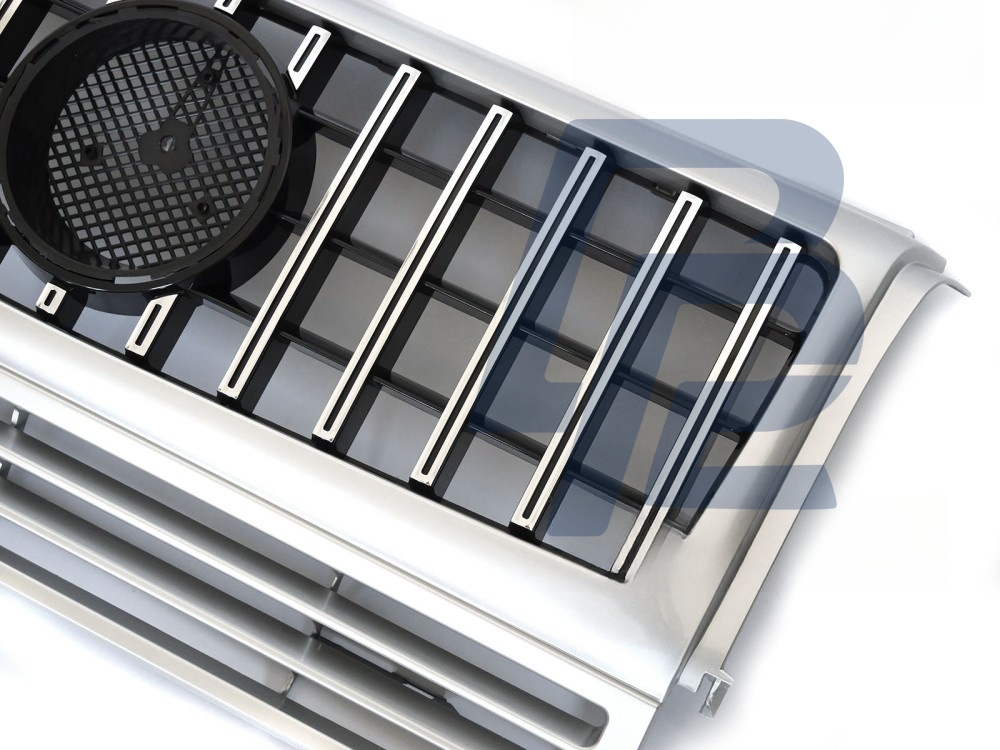 Grille Sport W464 Look Silver Chrome for Mercedes W463 1990–2012 - 2