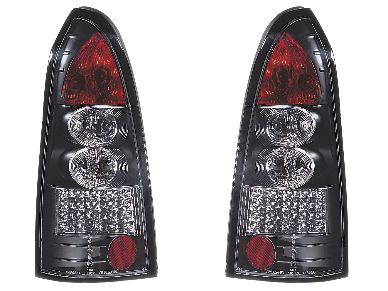 OPEL ASTRA G WAGON 98-04 LED BAKLAMPOR SET SVARTA