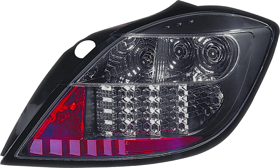 OPEL ASTRA H 5D 04-08 LED TAILLIGHTS SET BLACK