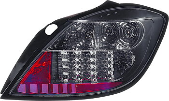 OPEL ASTRA H 5D 04-08 LED TAILLIGHTS SET BLACK