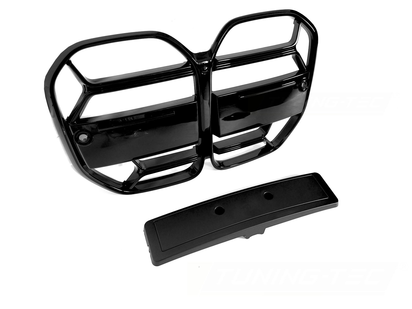GRILL SPORTDESIGN BLANK SVART TILL BMW G22 G23 2020-2024