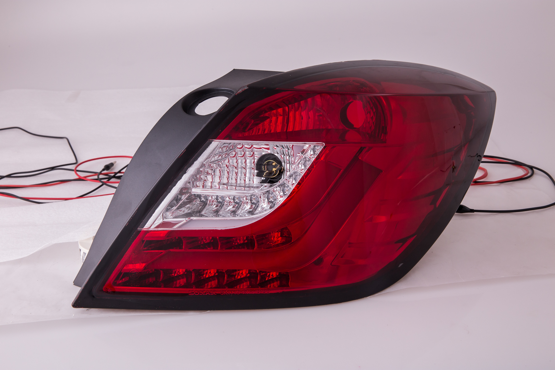OPEL ASTRA H GTC 05-08 LED TAILLIGHTS SET RED/CLEAR