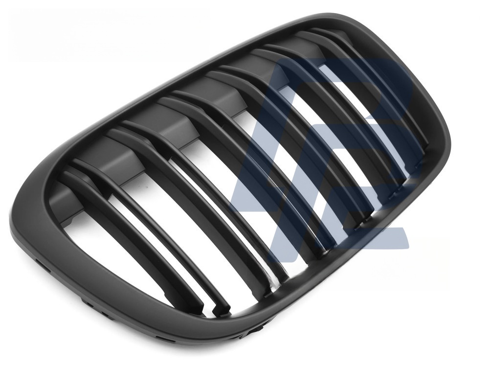 Grille Sport Matt Black Double-Slat for BMW X1 F48 2015–2020 - 3
