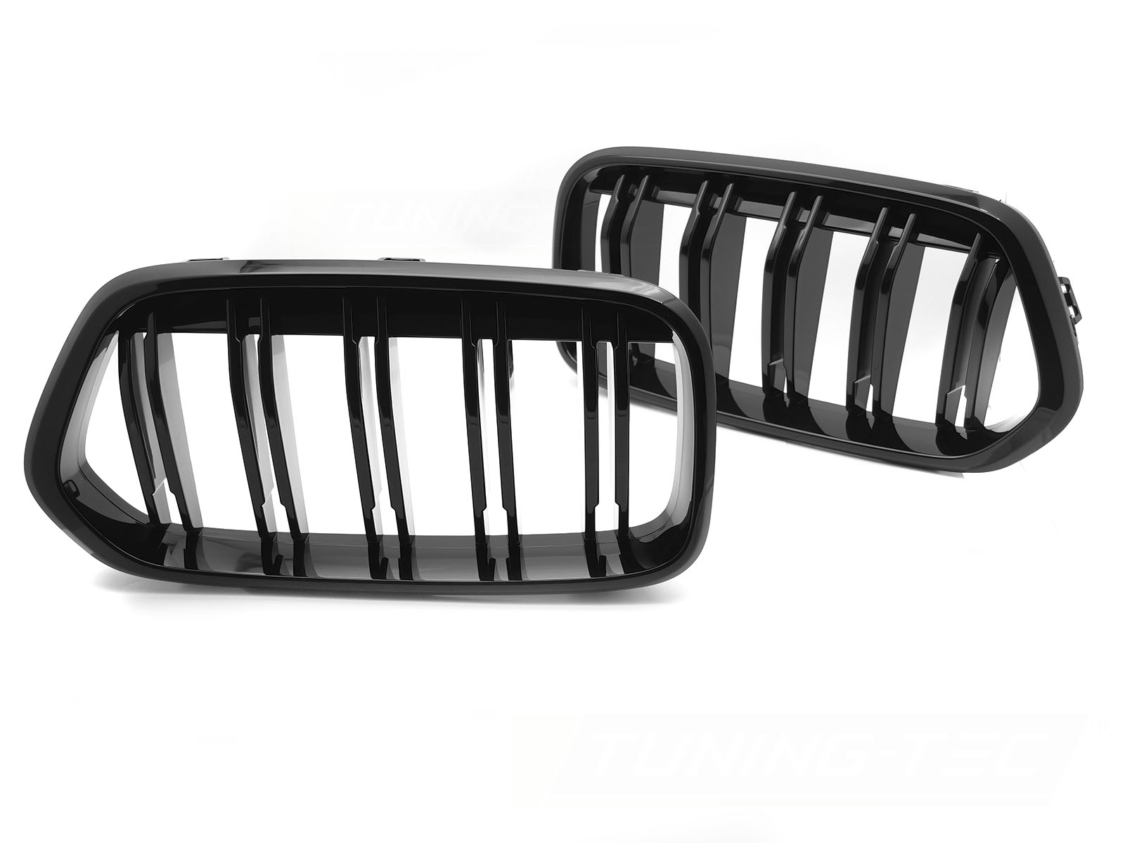 GRILL SPORT BLANK SVART DUBBELRIBBAD TILL BMW X2 F39 2018-2023