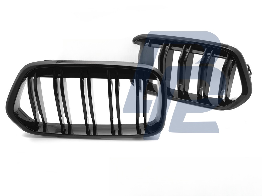 Grille Sport Gloss Black Double-Slat for BMW X2 F39 2018–2023 - 3