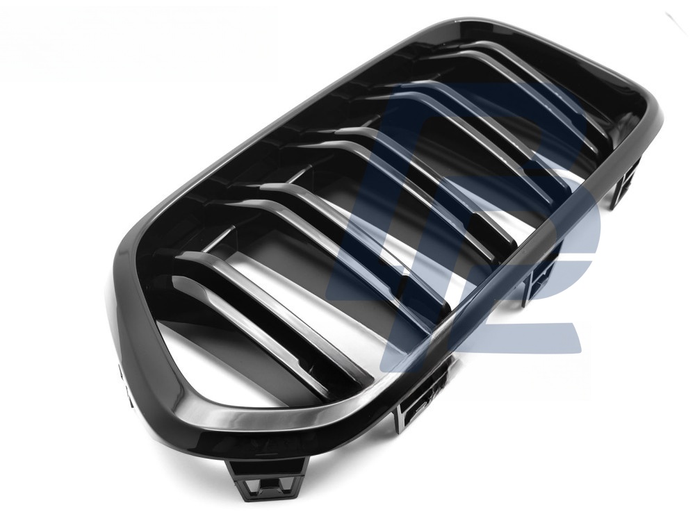 Grille Sport Gloss Black Double-Slat for BMW X2 F39 2018–2023 - 4