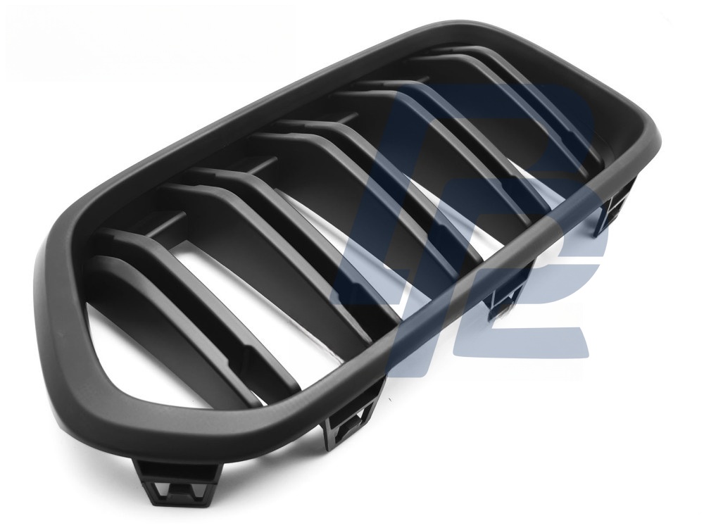 Grille Sport Matt Black Double-Slat for BMW X2 F39 2018–2023 - 3