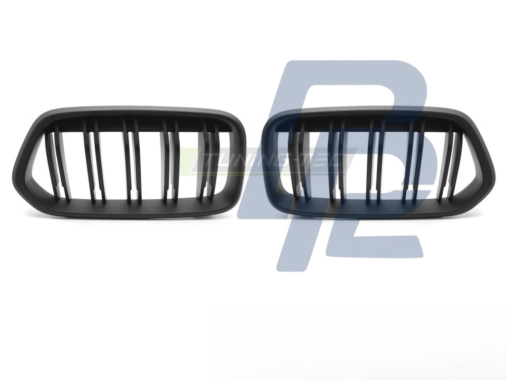 Grille Sport Matt Black Double-Slat for BMW X2 F39 2018–2023 - 4