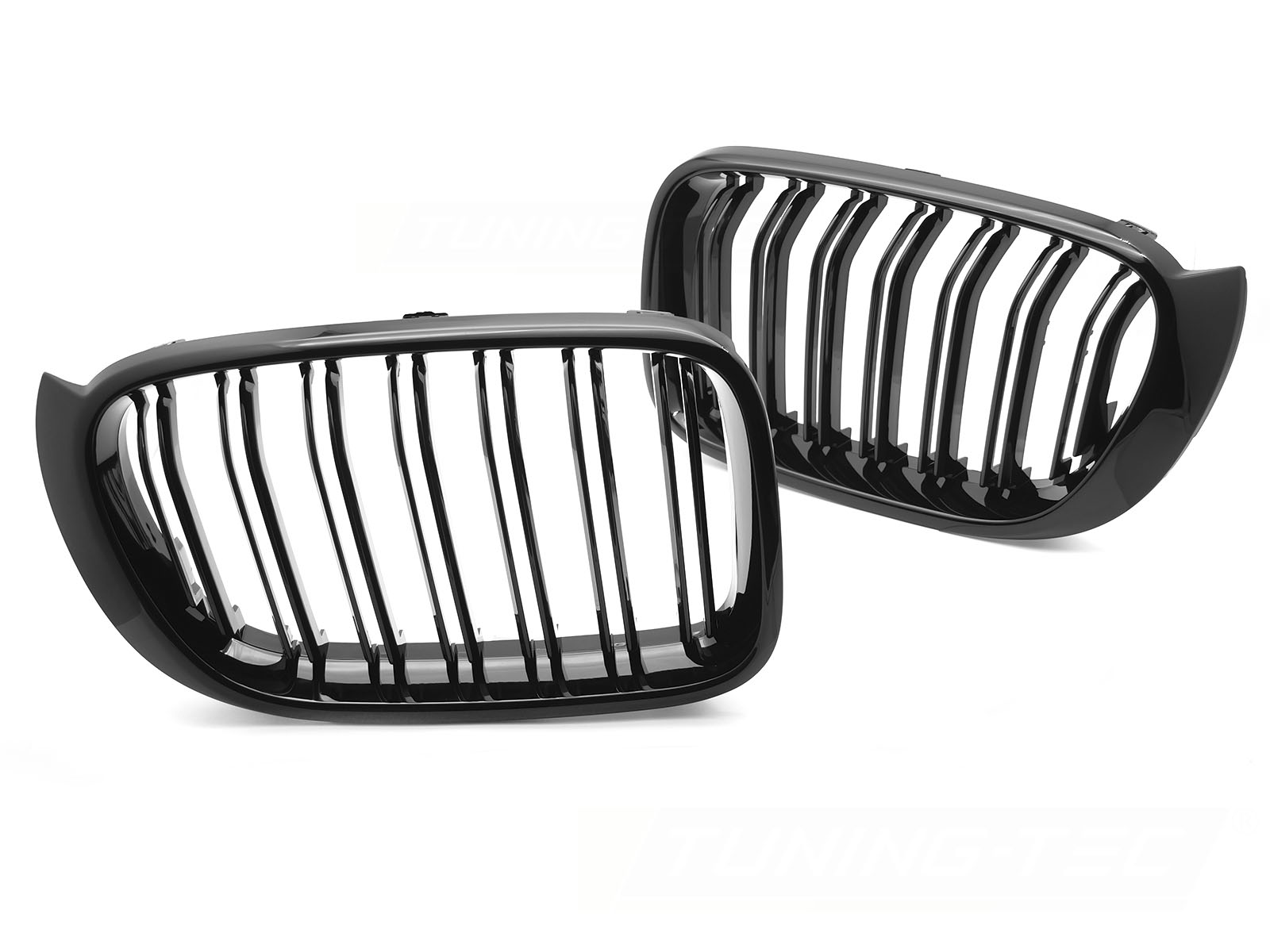 GRILL SPORT BLANK SVART DUBBELRIBBAD TILL BMW X3 F25 LCI 2014-2017 / X4 F26 2014-2018